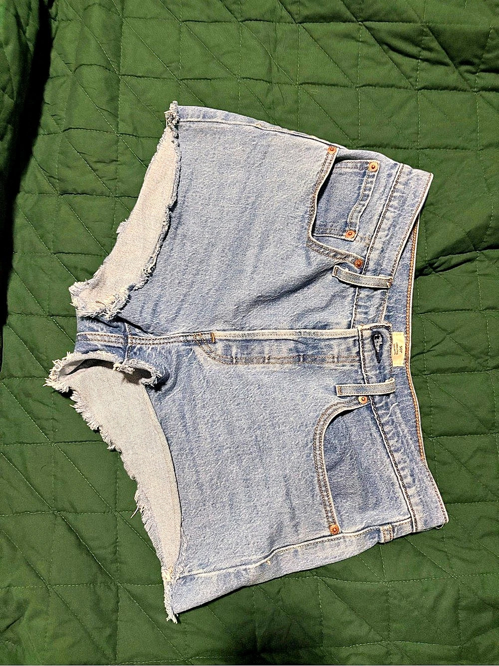 Levi's 501 Original High Rise Denim Shorts Waist 30 Blue